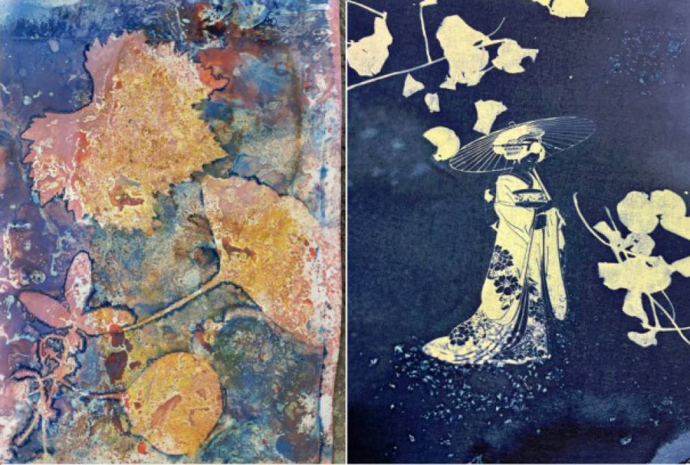 Mostra col·lectiva dels Artistes Plàstics sobre la cianotípia