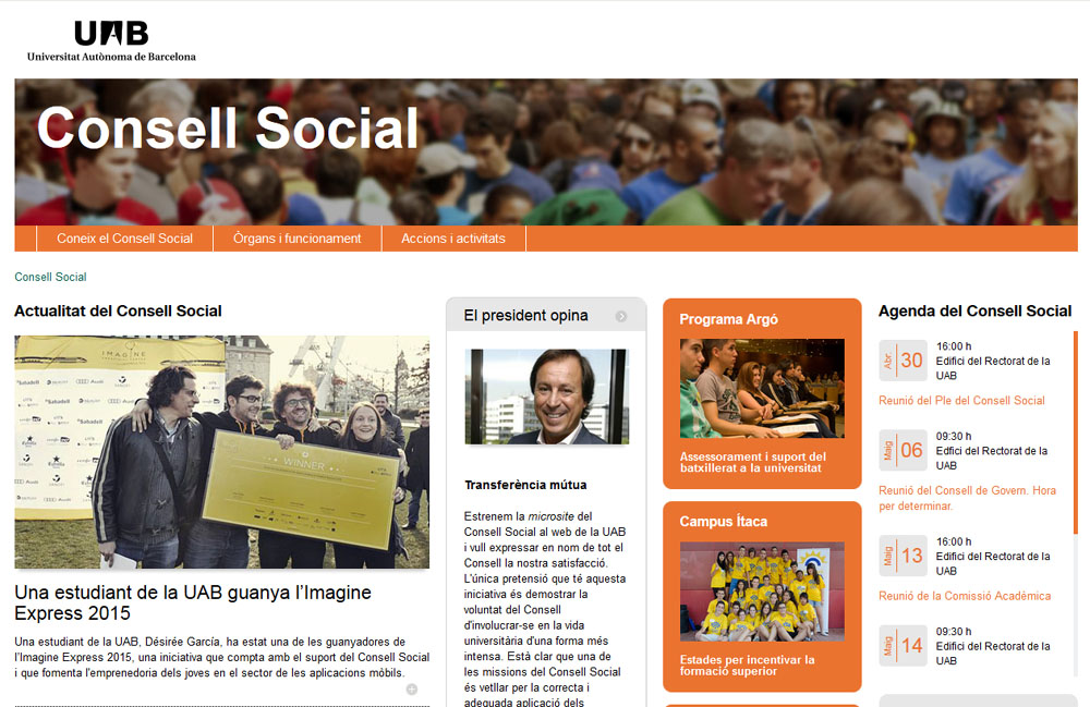 El Consell Social de la UAB estrena web