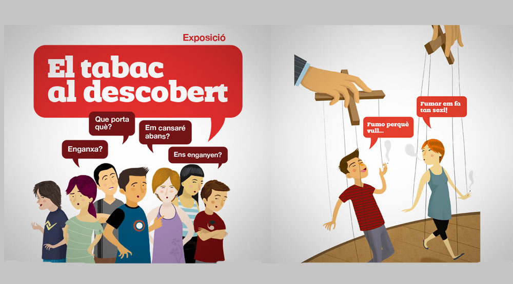 Una exposició vol prevenir el tabaquisme entre joves abans que fumin