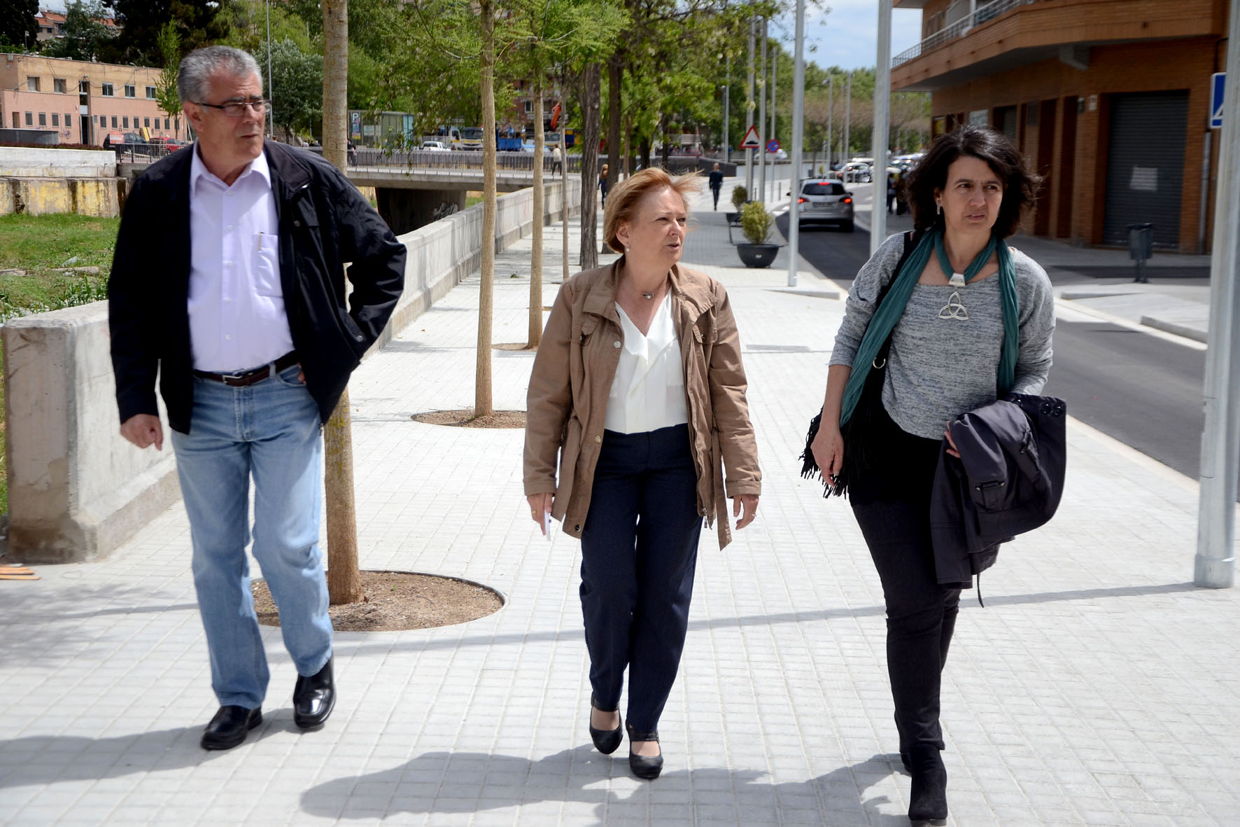 Obres d'urbanització al Passeig de les Acàcies