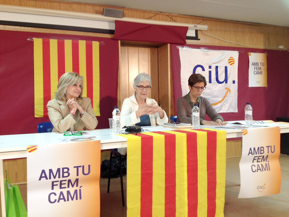 Municipals 2015 Muriel Casals tanca campanya de CiU a Bellaterra