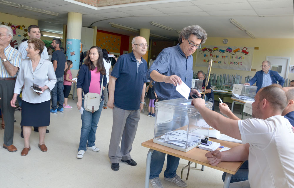 La participació a Cerdanyola arriba al 58'04%