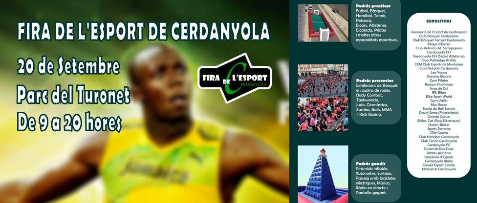 La primera Fira de l’Esport aplegarà al sector en el Parc del Turonet