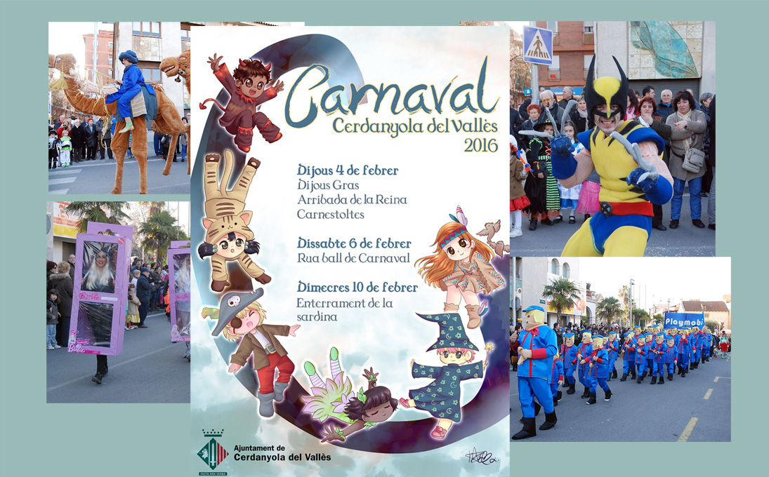 Cris Garriga recull l'esperit infantil al cartell de Carnaval 2016