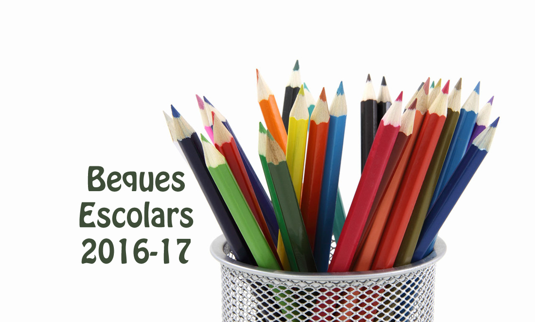 Obre la convocatòria de les beques escolars per al curs 2016 – 2017