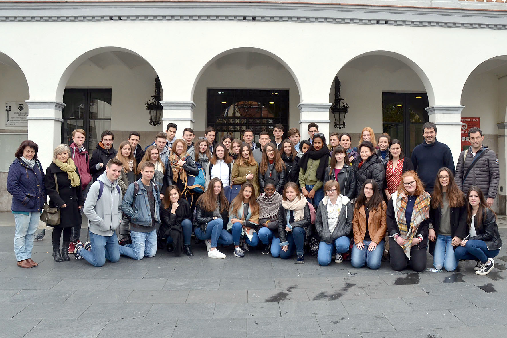 Alumnat d'un institut francès, de visita a Cerdanyola