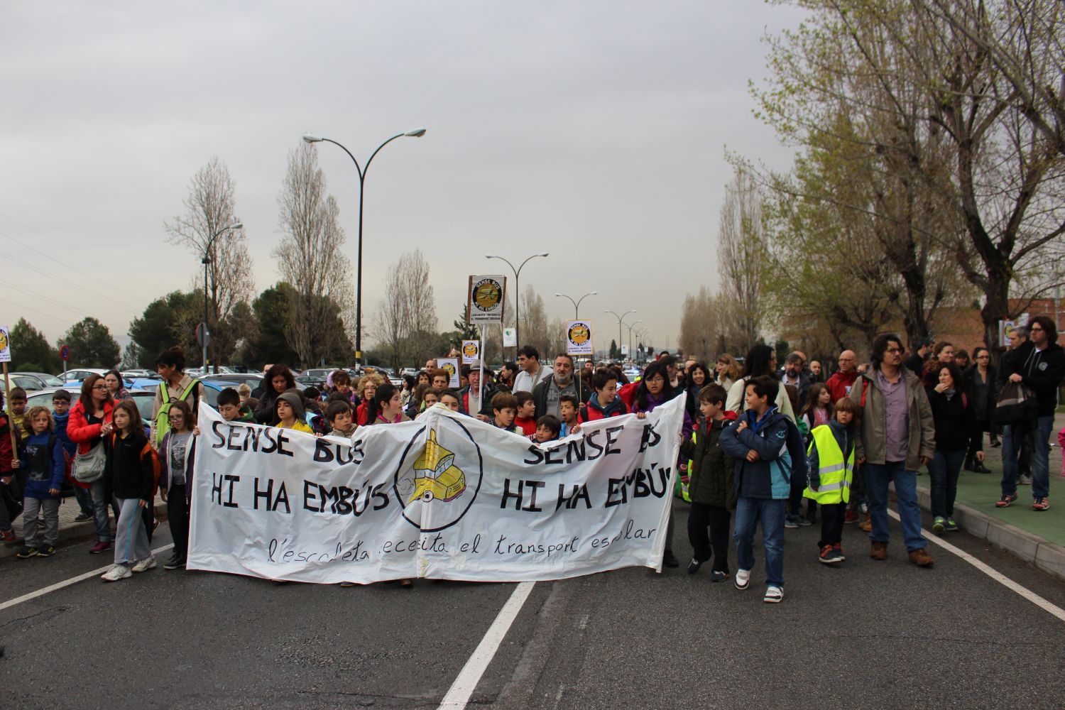 L'Escoleta torna a la lluita pel transport escolar