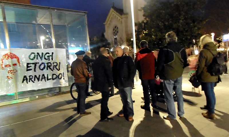 Concentració per celebrar l'alliberament d'Arnaldo Otegi