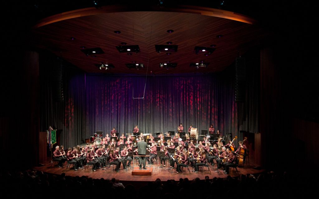 La Banda de l'Agrupació Musical en el seu Sant Jordi més especial