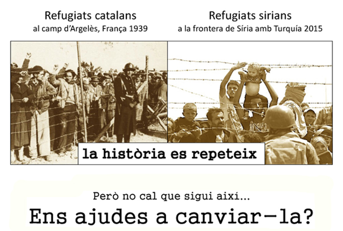 Els mercats municipals mostren la seva solidaritat amb els refugiats