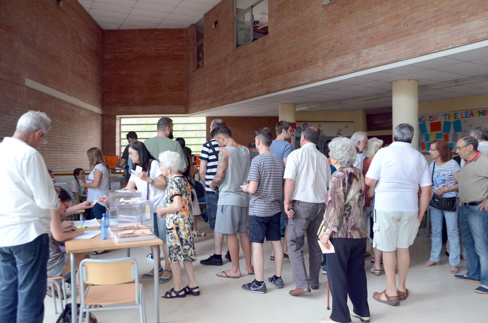 La participació a les 18 hores a Cerdanyola es situa en el 48,45%