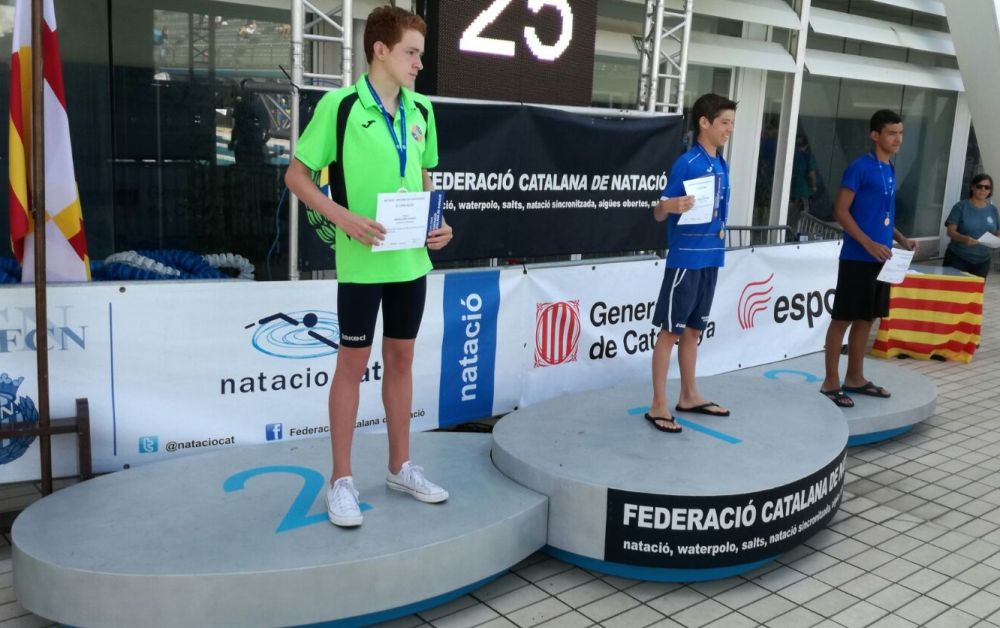Mario López medalla de plata en el Campionat de Catalunya aleví de natació