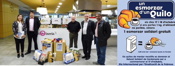 L’esmorzar solidari de la UAB recull 220 quilos d’aliments per al Rebost de Cerdanyola