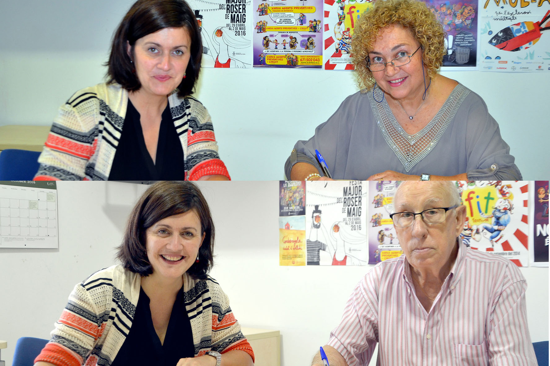 L'Ajuntament signa convenis amb l'Associació Familiars Cuidadors de Malalts d'Alzheimer i l'Associació per al Parkinson