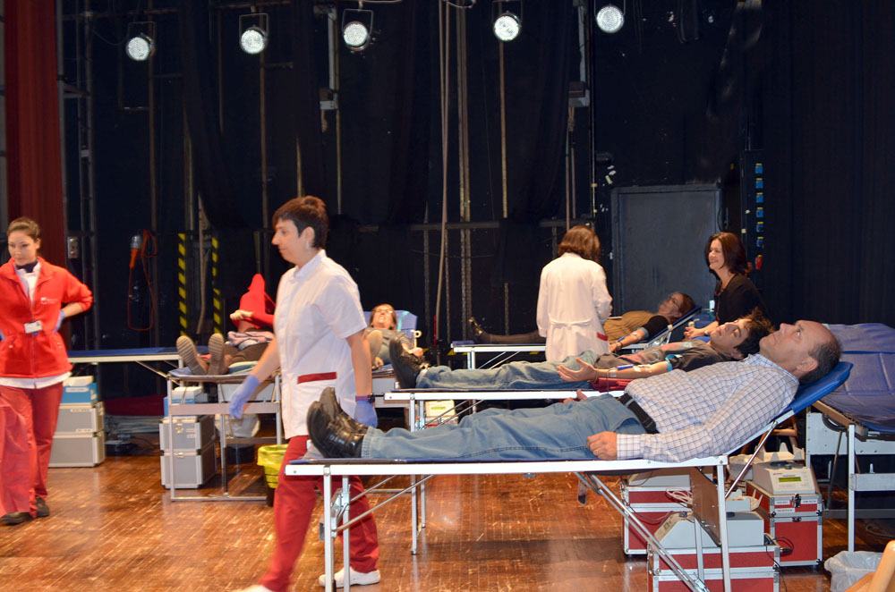 256 persones es van acostar a donar sang a la Marató de Sant Martí