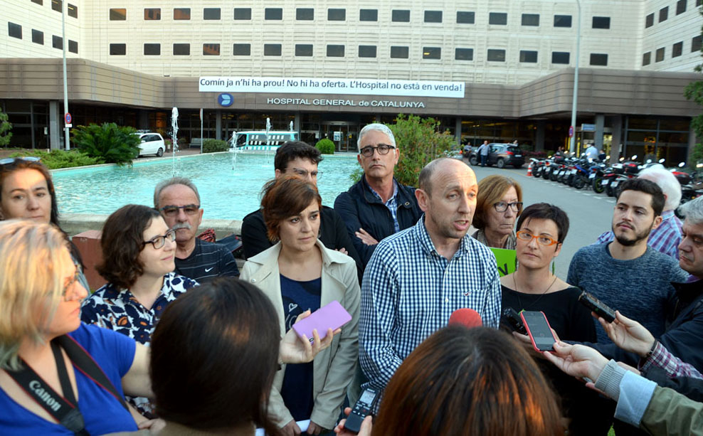CSQP i ICV/EUiA veuen amb bons ulls però mostren dubtes sobre la compra de l'Hospital General