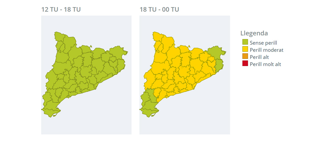 Protecció Civil emet avís de fred per a dimarts a la tarda-nit
