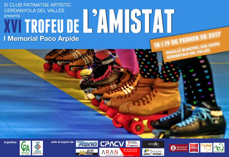 Amistat i  patinatge artístic en memòria de  Paco Arpide