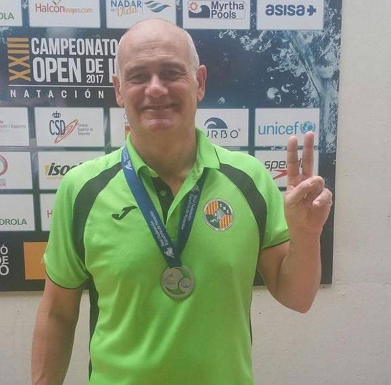 Gabriel Vignes, CN Cerdanyola, guanya el Campió d'Espanya Master als 100 metres esquena