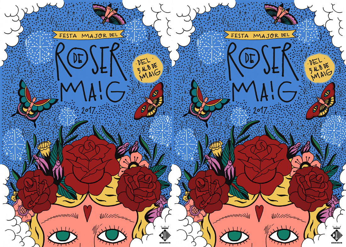Sandra Lamas signa un original cartell per al Roser de maig 2017
