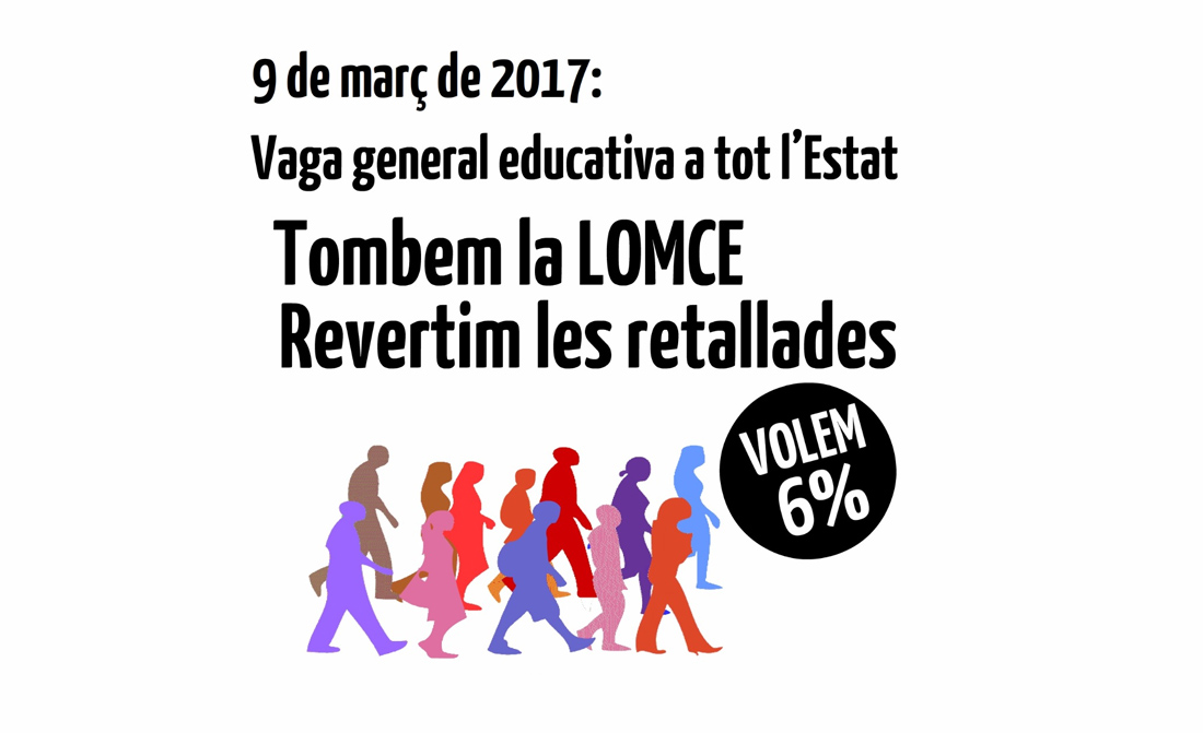 Seguiment minoritari de la vaga de l'educació