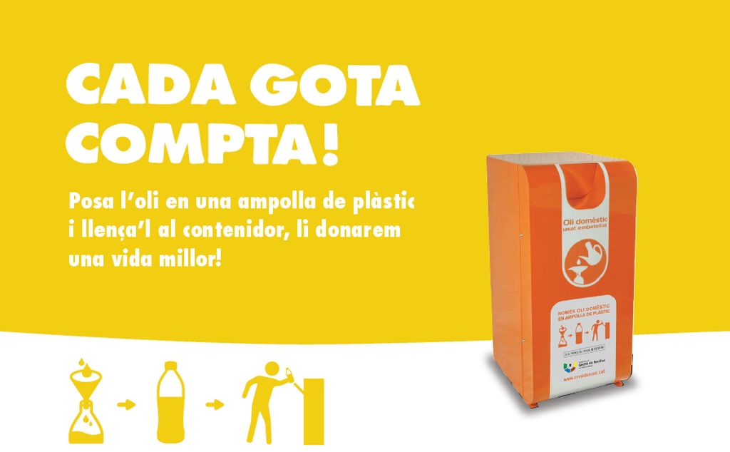Cerdanyola compta amb 9 nous contenidors d'oli per a facilitar-ne la recollida