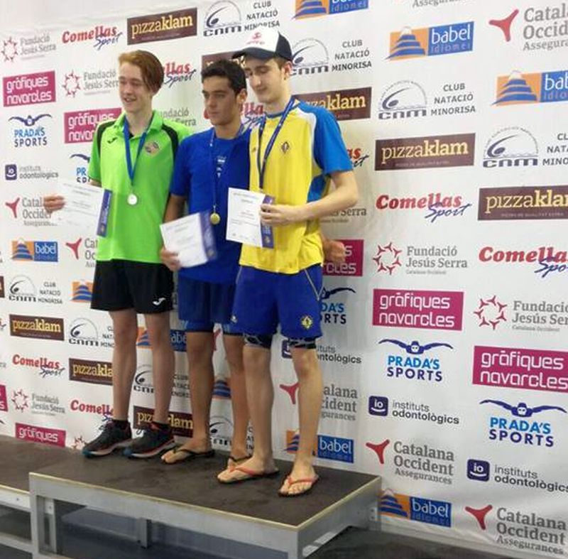 Mario López aconsegueix dues medalles en el Campionat de Catalunya de natació aleví