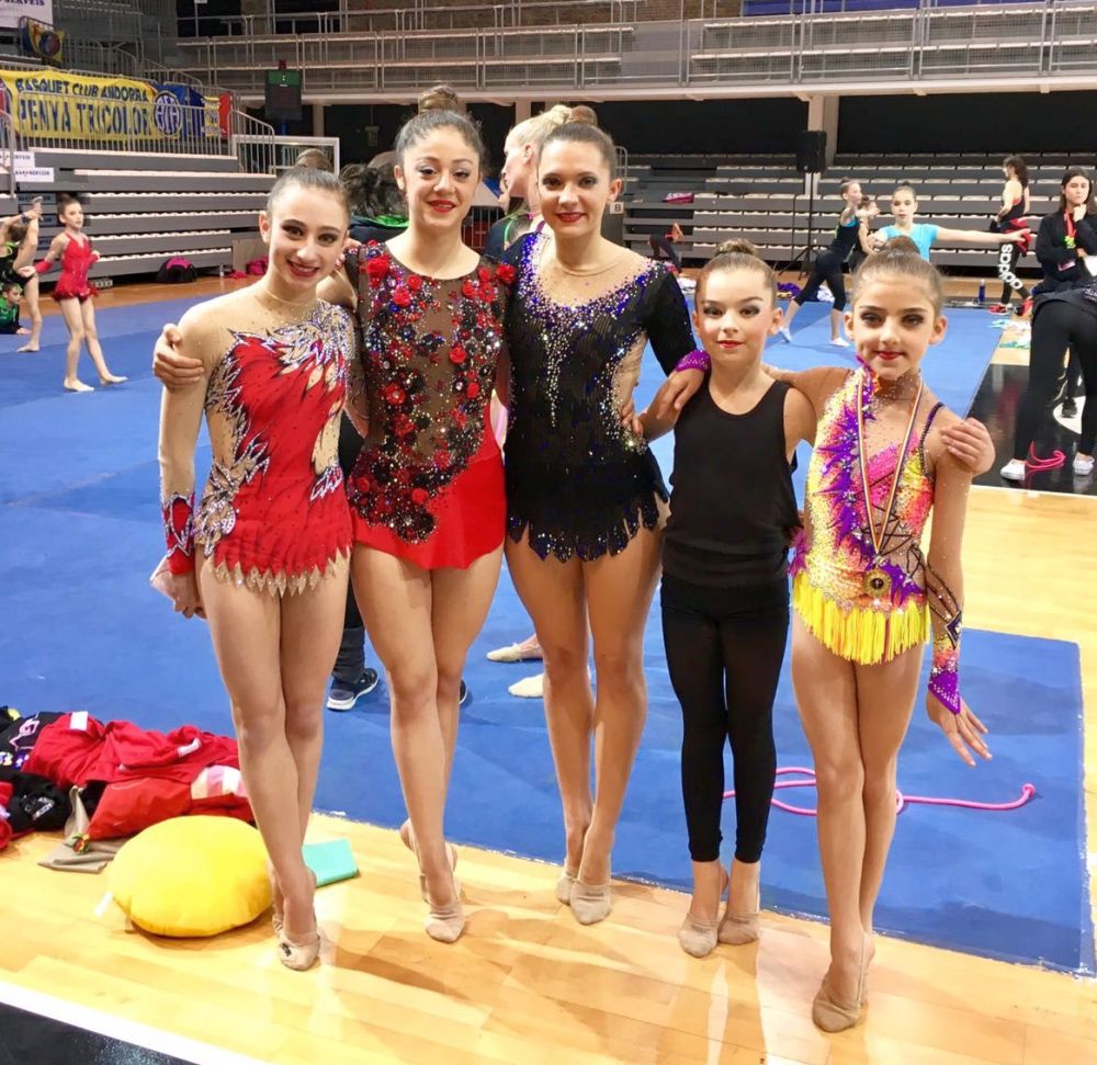Dos podis de les gimnastes locals a Andorra