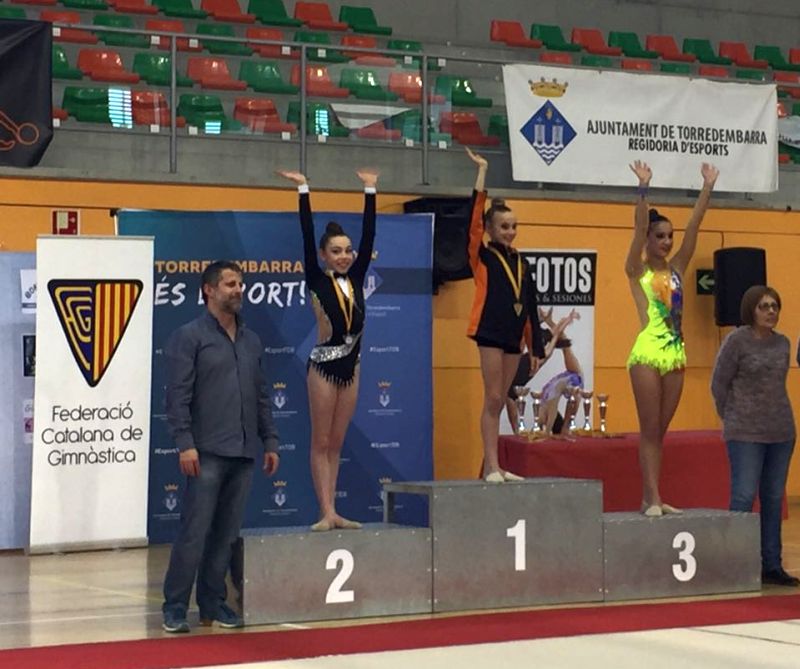Laia Carrillo i Júlia vives es classifiquen per al Campionat d'Espanya de gimnàstica rítmica de nivell VII