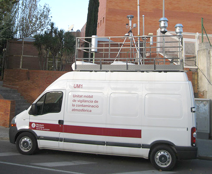 La unitat mòbil de control de la contaminació atmosfèrica torna a instal·lar-se a la ciutat