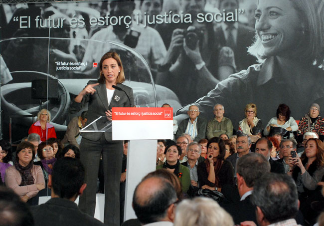 El PSC de Cerdanyola homenatja Carme Chacón