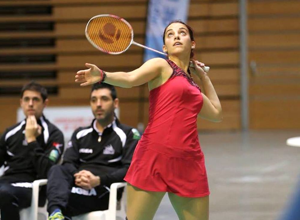 Laia Oset sotscampionat d'Espanya de badminton en dobles