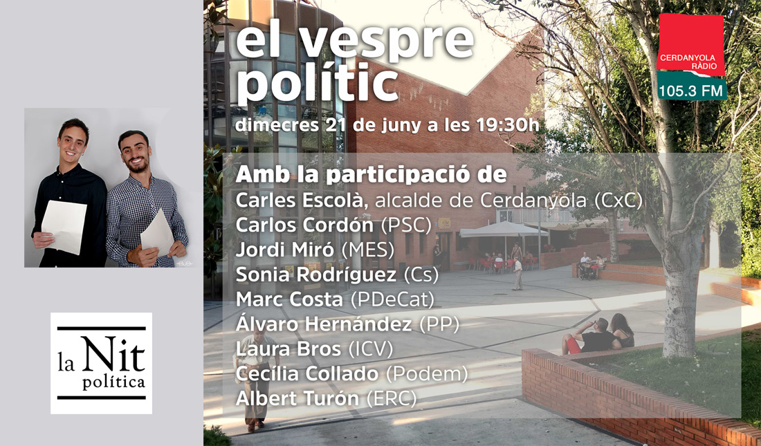 "La Nit Política" tanca la temporada a Cerdanyola Ràdio amb un especial al carrer