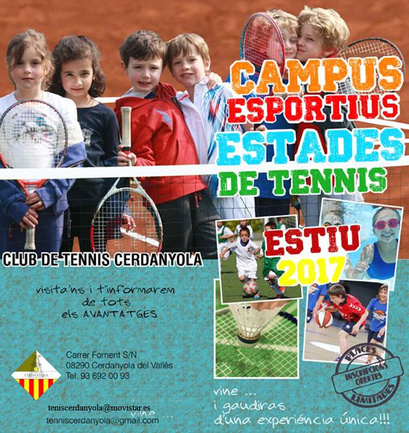 Tennis i activitats de lleure al Campus del Club Tennis Cerdanyola