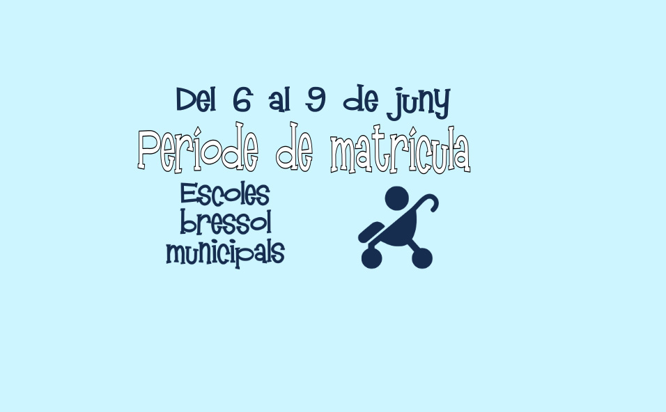 Les Escoles-Bressol Municipals obren període de matrícula
