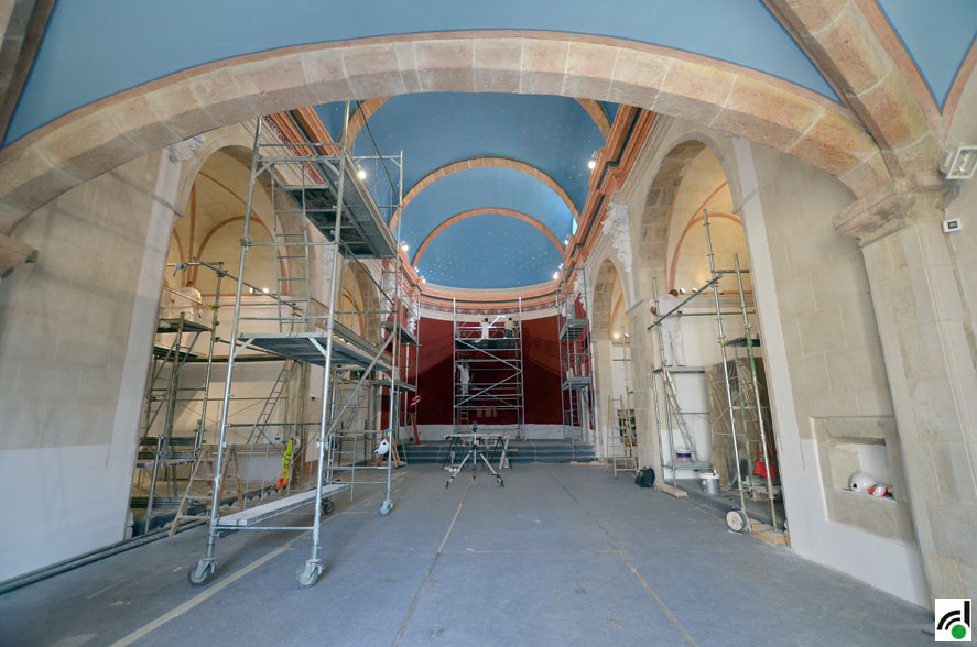 Fase final de restauració a l'Església Vella de Sant Martí