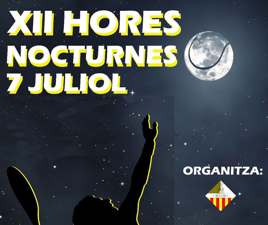 Les 12 Hores Nocturnes de tennis apleguen a 48 jugadors