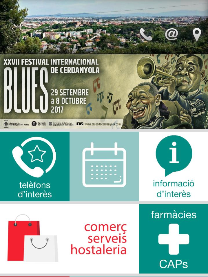 Tota la informació del Festival de Blues al mòbil