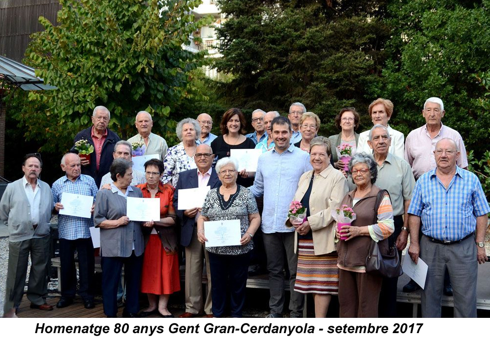 Homenatge a les persones que fan 80 anys