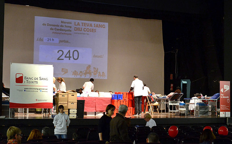 Un total de 264 persones van participar ahir en la Marató de Donació de Sang