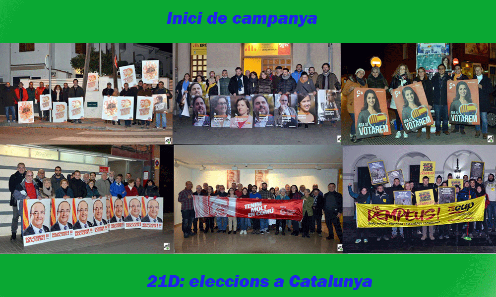 21D, arrenca la campanya més decisiva de les eleccions més transcendentals