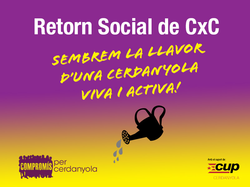 Compromís per Cerdanyola amplia el termini per presentar projectes per al Retorn Social