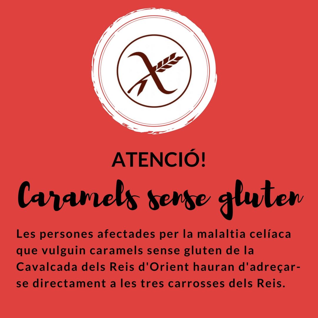 Caramels sense gluten a la Cavalcada dels Reis d'Orient