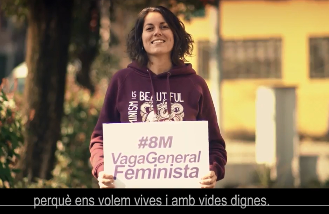 L'Ajuntament publica un vídeo fent una crida a participar en la vaga feminista del 8M