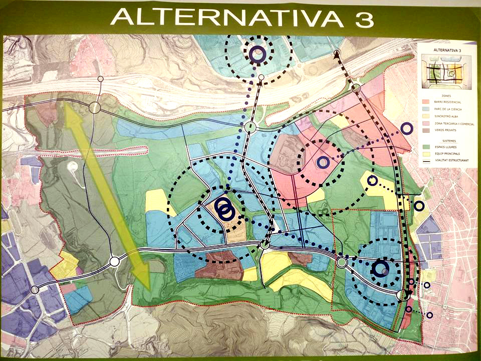 Nova alternativa urbanística per al Parc de l’Alba amb una rambla de lligam de ciutat existent i futura