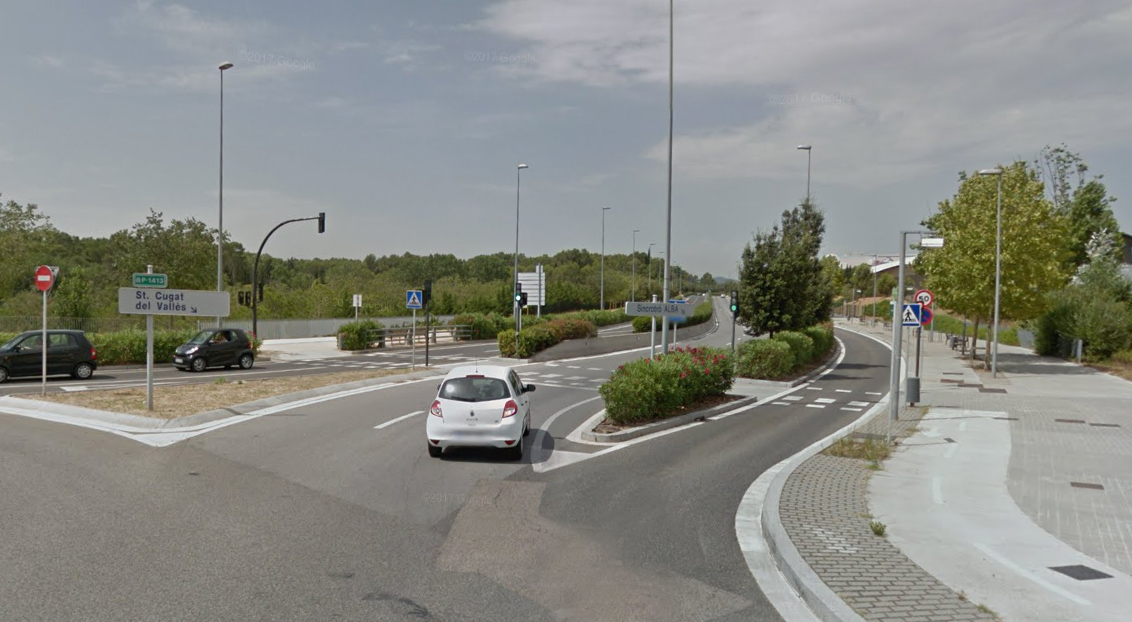 Un motorista mor a la carretera de Sant Cugat