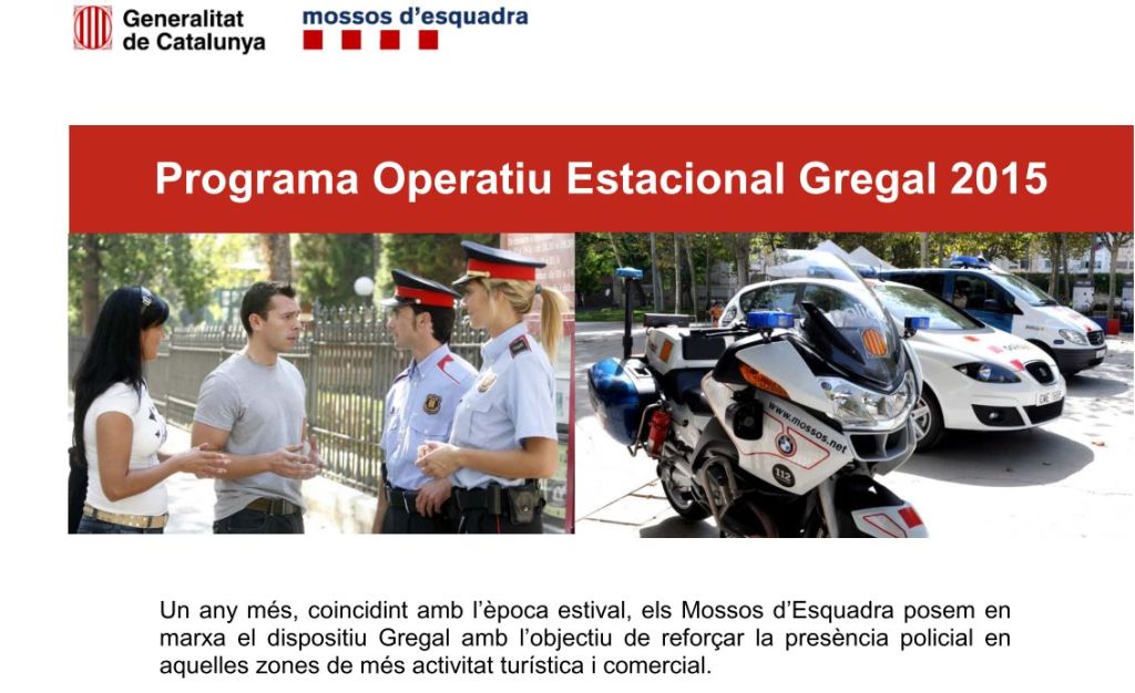Programa Operatiu Estacional de Seguretat Gregal per a unes vacances segures