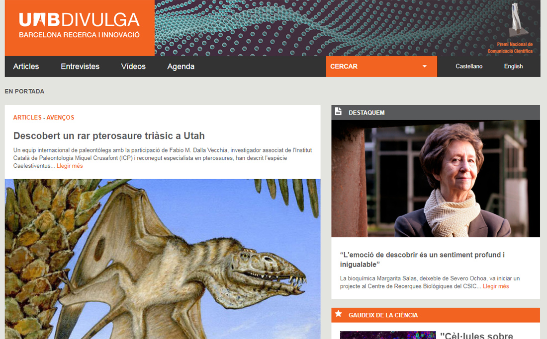 La revista UABDivulga, Premi Nacional de Recerca a la Comunicació científica