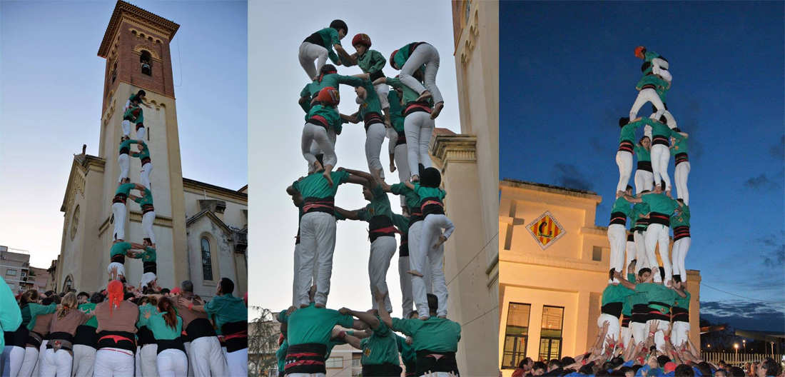 Els Martinets celebren dues dècades de castells en el seu millor moment