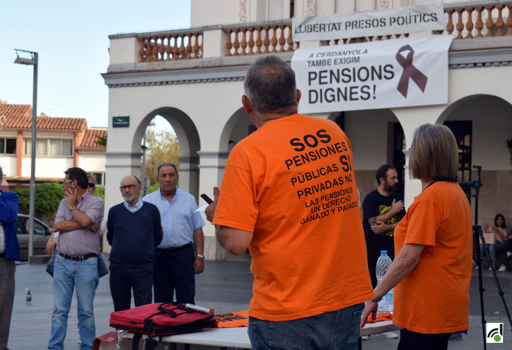 Marea Pensionista es concentrarà cada dijous davant l'Ajuntament